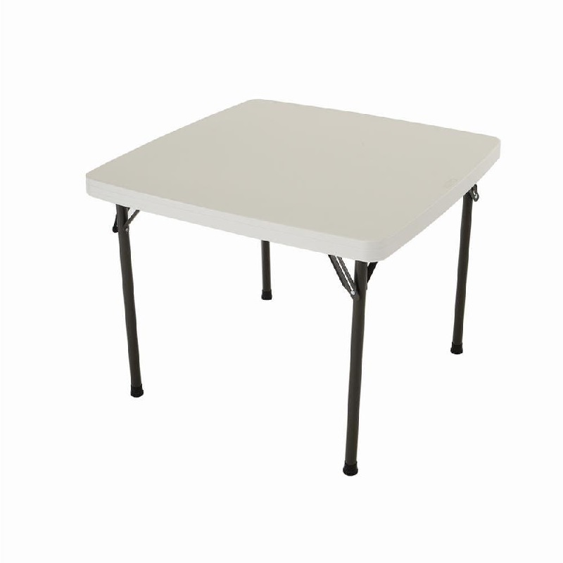 34" White Plastic Card Table