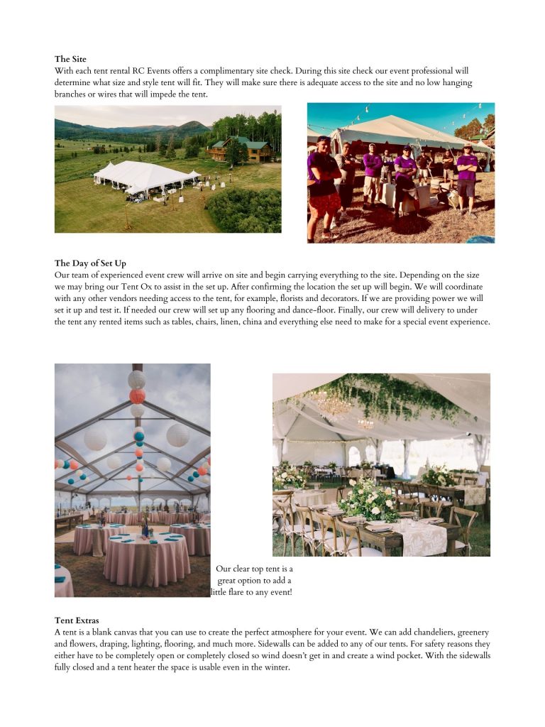 All About Tents | RC Events