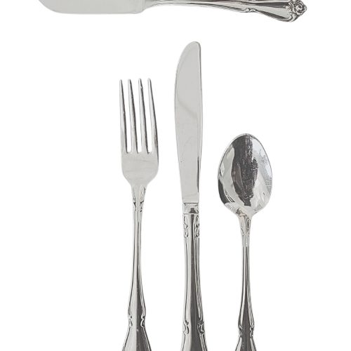 stainless rose flatware