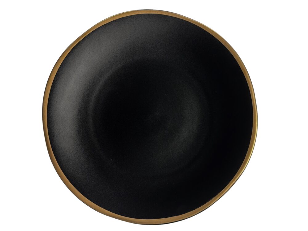heirloom charcoal with gold band