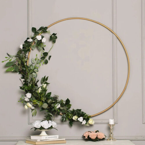 gold metal hoop