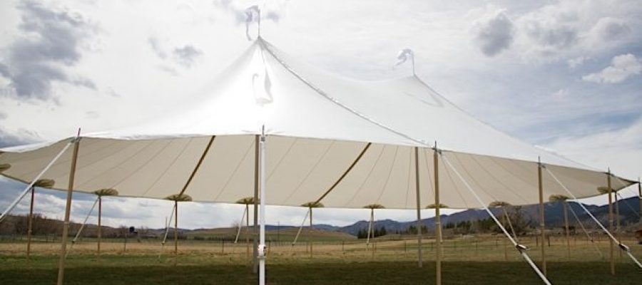 Tidewater tent- Frog Belly Farm - Colorado wedding